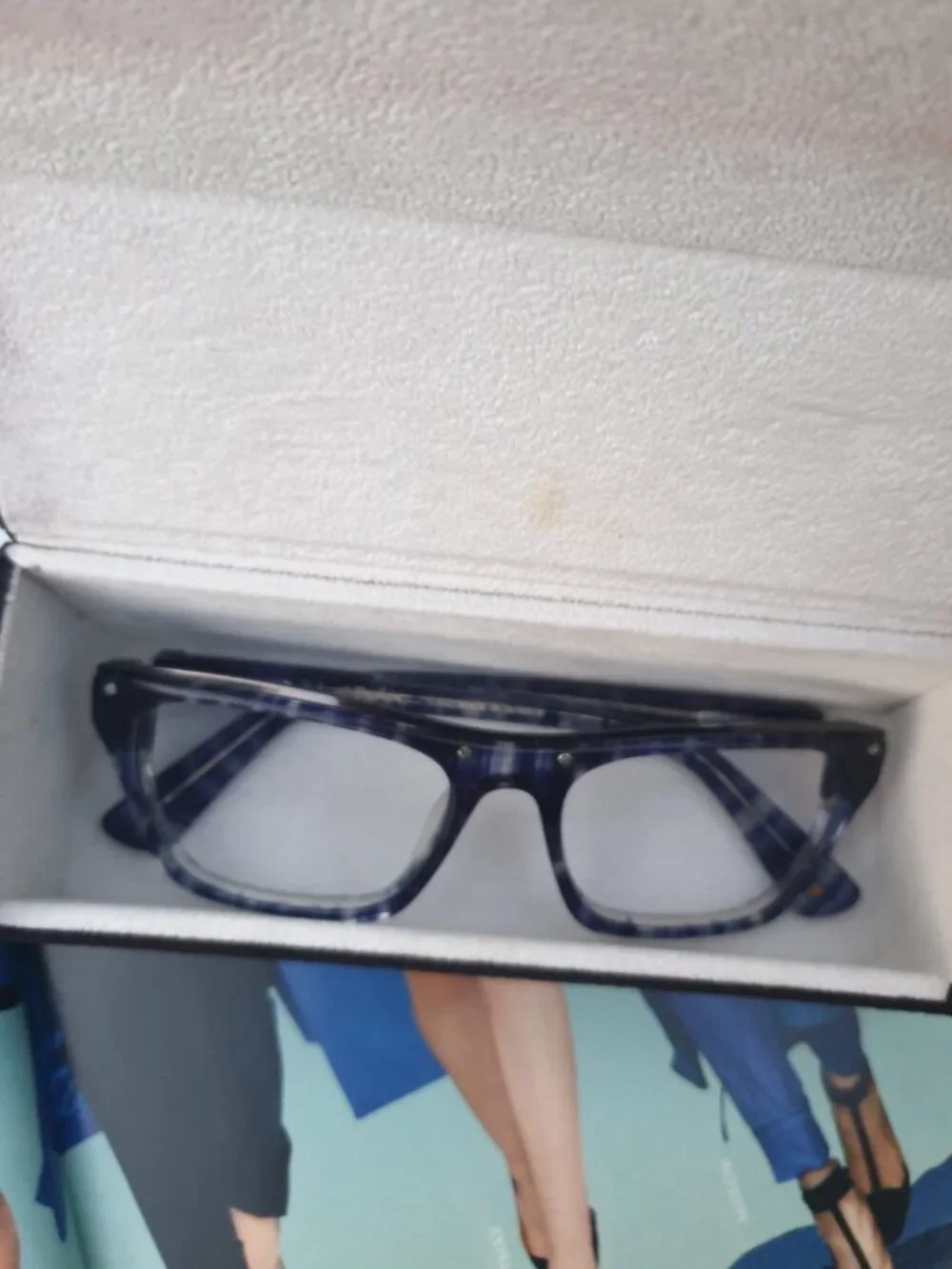3.1 Phillip Lim Blue Eyeglasses Optical Frame with Case Women Fashion Accessory